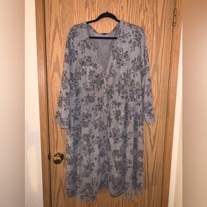 Tshirt Dress with Roses